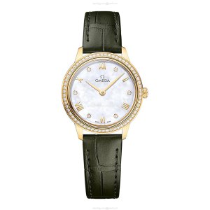 Omega De Ville Prestige 27mm 18ct Yellow Gold Quartz Watch | White Dial