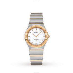 Omega Constellation Replica | Stainless Steel Quartz Watch | Mother of Pearl Dial