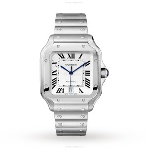 Cartier Santos de Cartier WSSA0018 - 40mm Steel Automatic Watch - Silver Dial