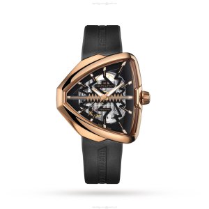 Hamilton Ventura H24525331 Automatic Watch - Black Dial - 42.5mm Stainless Steel