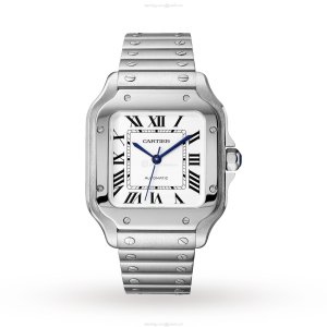 Cartier Santos de Cartier WSSA0029 - 35mm Steel Automatic Watch - Silver Dial