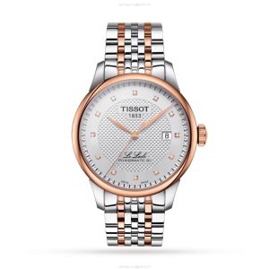 Tissot T-Classic Automatic Watch - Silver Dial & Diamond Markers | 39mm