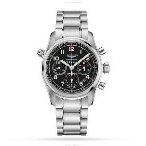 Longines Spirit L38204536 | 42mm Automatic Black Dial | Stainless Steel