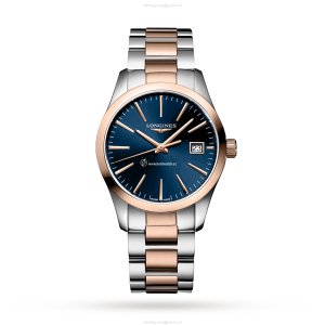 Longines Conquest L23863927 | 34mm Blue Dial | Stainless Steel Quartz Watch