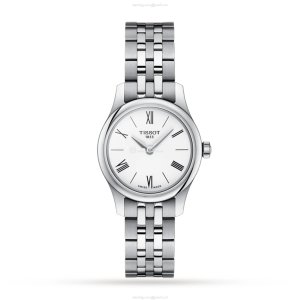 Tissot T-Classic Silver Dial Quartz Watch | 25mm Stainless Steel | Roman Numerals
