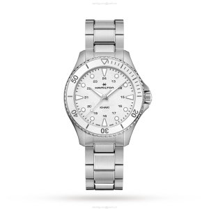 Hamilton Khaki Navy H82221110 | 37mm Stainless Steel | Quartz White Dial