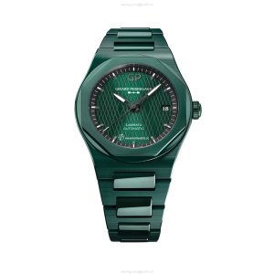 Girard-Perregaux Laureato 38mm Green Ceramic Automatic Watch | Replica