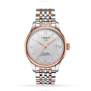 Tissot T-Classic Automatic Watch - Silver Dial & Diamond Markers | 39.5mm
