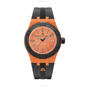 Maurice Lacroix Aikon Quartz Watch - Orange Dial - 40mm Plastic Case