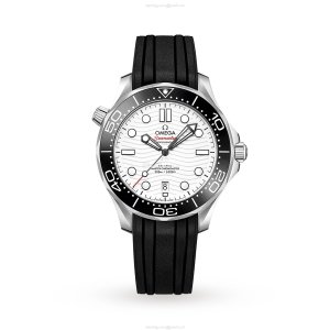 Omega Seamaster Diver 300M 42mm Automatic White Dial - Stainless Steel & Rubber Strap