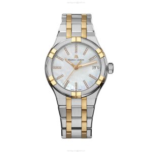 Maurice Lacroix Aikon AI1106 Quartz Watch - White Dial - 35mm Steel & Rose Gold