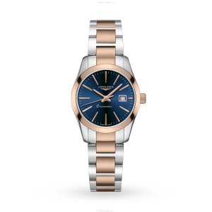 Longines Conquest L22863927 | Blue Dial Quartz Watch | 29.5mm Bicoloured