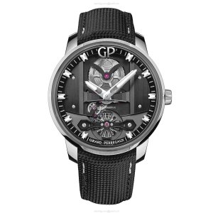 Girard-Perregaux Free Bridge Automatic Watch - 44mm Stainless Steel
