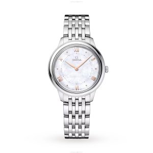 Omega Deville Prestige Replica Watch | Stainless Steel | Quartz | White Dial