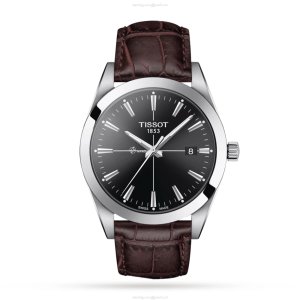 Tissot T-Classic Gentleman Quartz Watch - 40mm Black Dial Stainless Steel
