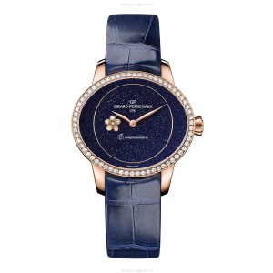 Girard-Perregaux Cat's Eye Rose Gold Automatic Blue Watch - 35mm