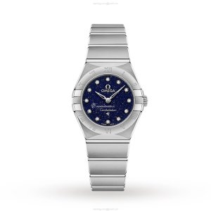 Omega Constellation Replica | 25mm Stainless Steel Quartz Watch | Blue Dial