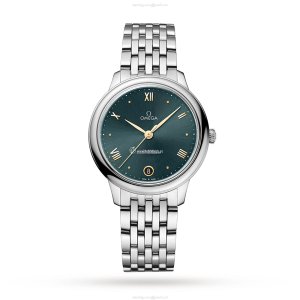 Omega De Ville Prestige 34mm Automatic Green Dial Stainless Steel Watch
