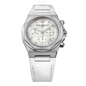 Girard-Perregaux Laureato 38mm Steel Automatic Watch - Mother of Pearl Dial