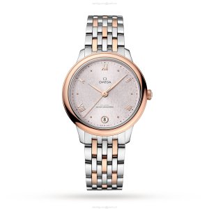 Omega De Ville Prestige 34mm Automatic Pink Dial | Stainless Steel & Rose Gold