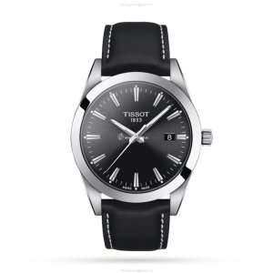 Tissot T-Classic Gentleman Quartz Watch - 40mm Black Dial Stainless Steel