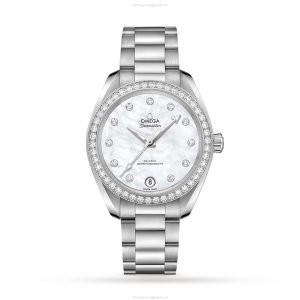 Omega Seamaster Aqua Terra 34mm | Automatic | Mother of Pearl Dial | Diamond Bezel