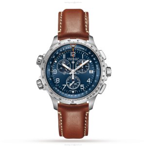 Hamilton Khaki Aviation H77922541 | 46mm Stainless Steel | Quartz | Blue Dial