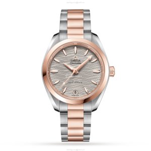 Omega Seamaster Aqua Terra 34mm Automatic Grey Dial - Stainless Steel & Rose Gold