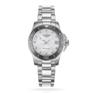 Longines HydroConquest L33704876 | 32mm Quartz Watch | Mother of Pearl Dial
